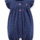 Mini Polka Blue Romper