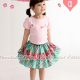 Necklace Pink Top + Tartan Green Skirt, 150rb, size 95, 100, 110, 120, 130, 140